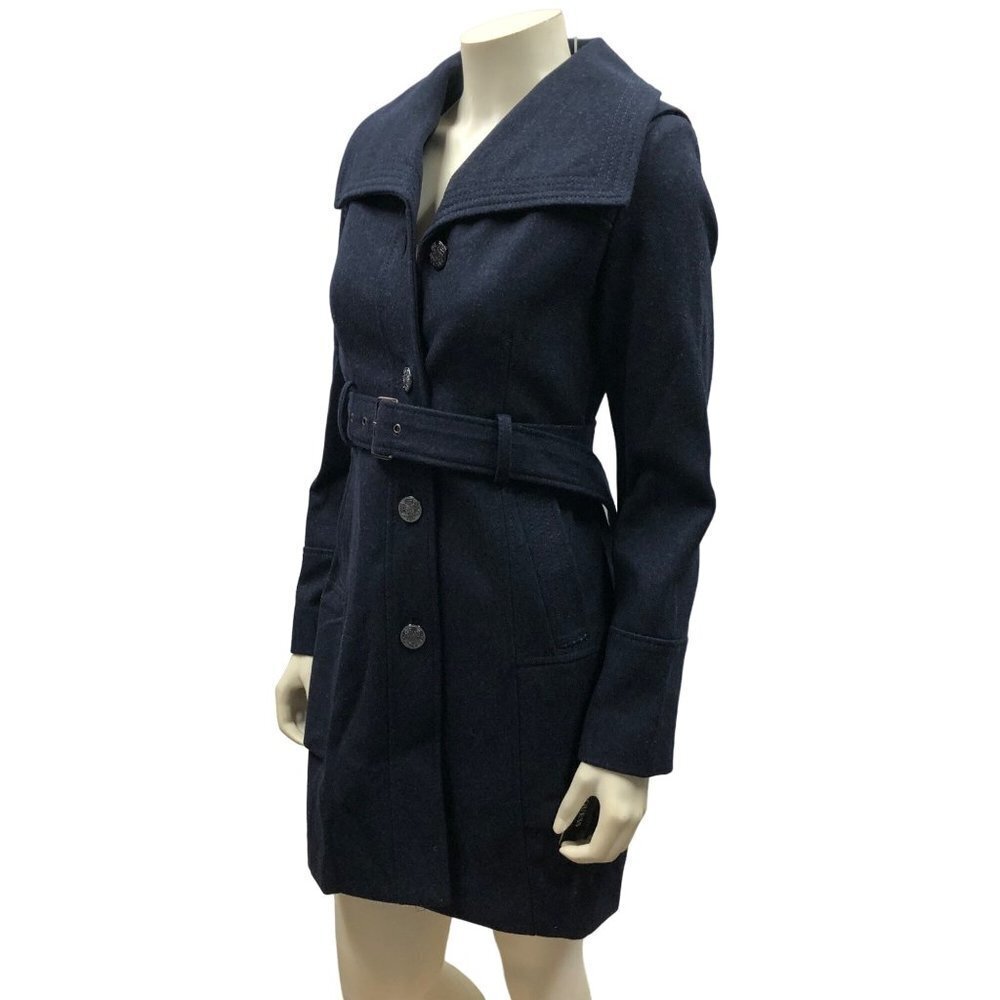 GUESS SINGLE BREAST BELTED COAT SIZE SM NEW WITH TAG